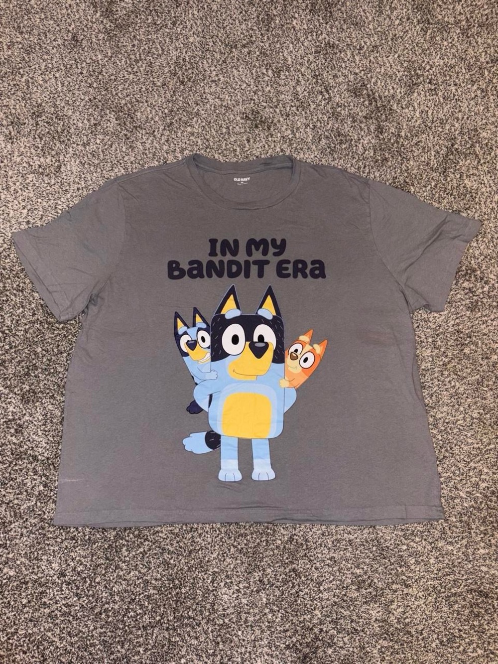 Bluey gray graphic tee
